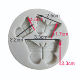 Molde Silicona Mariposas Variadas Mini x 3